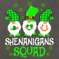 Shenanigans Squad Gnomies St Patrick's Day Cotton Canvas Backpack