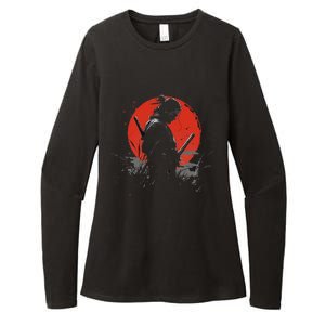 Samurai Spirit Graphic Modern WarriorS Womens CVC Long Sleeve Shirt