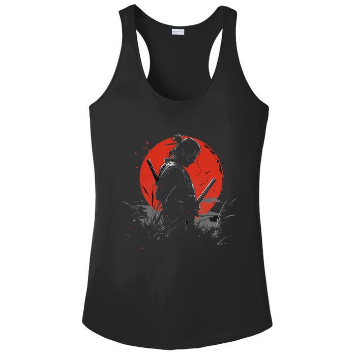 Samurai Spirit Graphic Modern WarriorS Ladies PosiCharge Competitor Racerback Tank