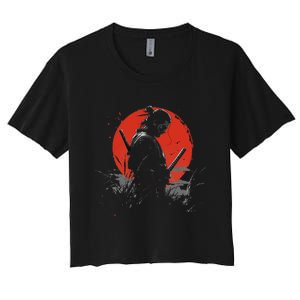 Samurai Spirit Graphic Modern WarriorS Women's Crop Top Tee