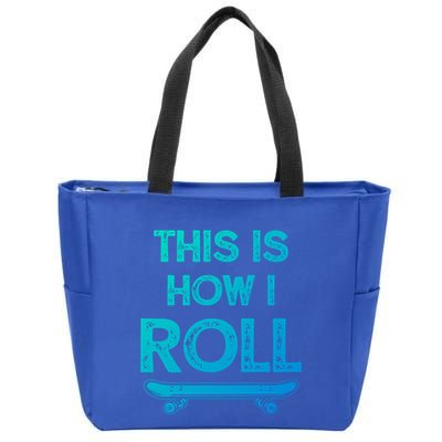 Skateboard Skateboarding Gift For Skateboarders Funny Gift Zip Tote Bag