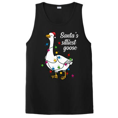 Santa’s silliest goose Funny Christmas Family Sweatshirt PosiCharge Competitor Tank