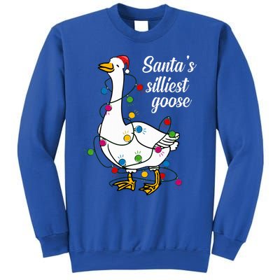 Santa’s silliest goose Funny Christmas Family Sweatshirt Sweatshirt