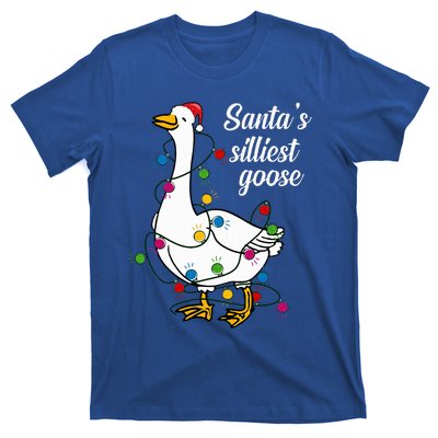 Santa’s silliest goose Funny Christmas Family Sweatshirt T-Shirt