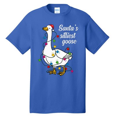 Santa’s silliest goose Funny Christmas Family Sweatshirt Tall T-Shirt