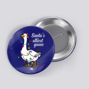 Santa’s silliest goose Funny Christmas Family Sweatshirt Button