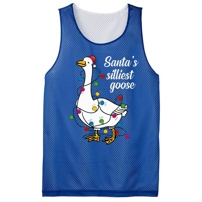 Santa’s silliest goose Funny Christmas Family Sweatshirt Mesh Reversible Basketball Jersey Tank