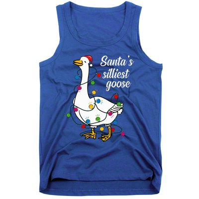 Santa’s silliest goose Funny Christmas Family Sweatshirt Tank Top