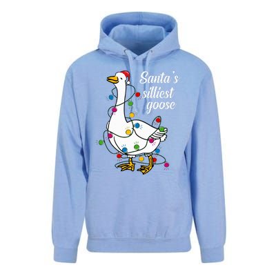 Santa’s silliest goose Funny Christmas Family Sweatshirt Unisex Surf Hoodie