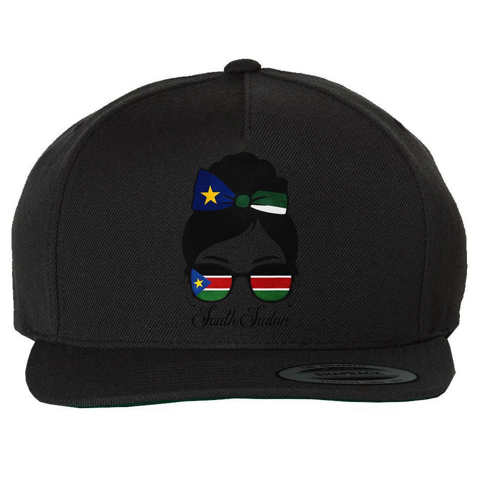 South Sudan Girl Wool Snapback Cap