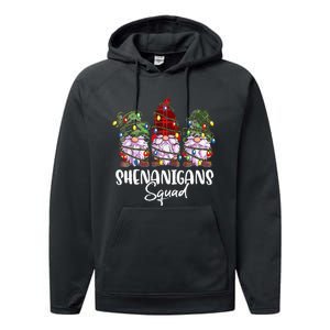 Shenanigans Squad Gnomes Pajamas Family Matching Christmas Performance Fleece Hoodie