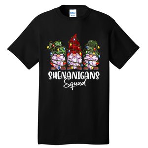 Shenanigans Squad Gnomes Pajamas Family Matching Christmas Tall T-Shirt