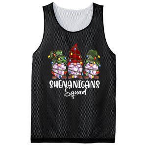 Shenanigans Squad Gnomes Pajamas Family Matching Christmas Mesh Reversible Basketball Jersey Tank