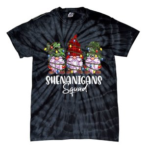 Shenanigans Squad Gnomes Pajamas Family Matching Christmas Tie-Dye T-Shirt