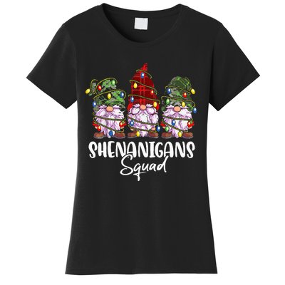 Shenanigans Squad Gnomes Pajamas Family Matching Christmas Women's T-Shirt