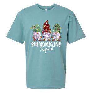 Shenanigans Squad Gnomes Pajamas Family Matching Christmas Sueded Cloud Jersey T-Shirt