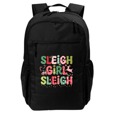Sleigh Sleigh Groovy Funny Slay In Christmas Meaningful Gift Daily Commute Backpack