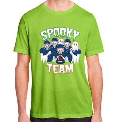 Scary Spooky Ghost Team Halloween American Football Gift Adult ChromaSoft Performance T-Shirt