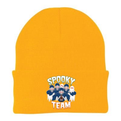 Scary Spooky Ghost Team Halloween American Football Gift Knit Cap Winter Beanie