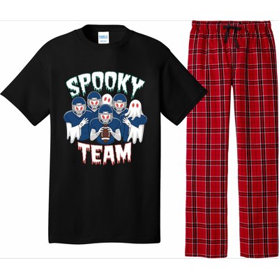 Scary Spooky Ghost Team Halloween American Football Gift Pajama Set