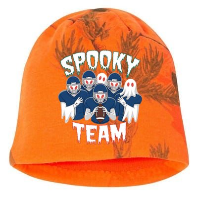 Scary Spooky Ghost Team Halloween American Football Gift Kati - Camo Knit Beanie