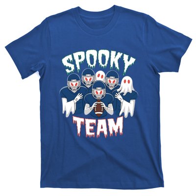 Scary Spooky Ghost Team Halloween American Football Gift T-Shirt