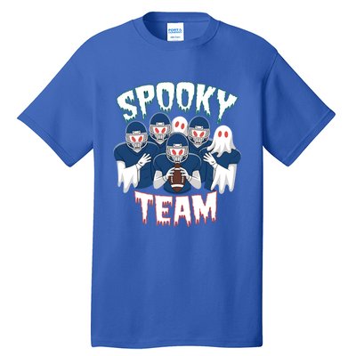 Scary Spooky Ghost Team Halloween American Football Gift Tall T-Shirt