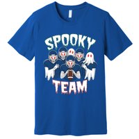 Scary Spooky Ghost Team Halloween American Football Gift Premium T-Shirt