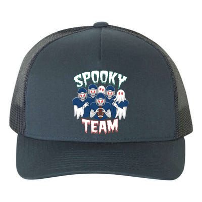 Scary Spooky Ghost Team Halloween American Football Gift Yupoong Adult 5-Panel Trucker Hat