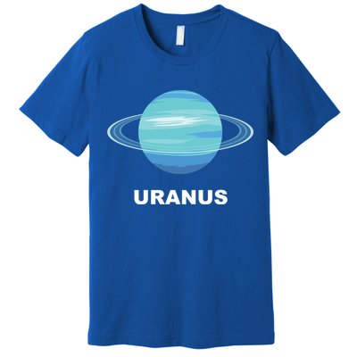 Solar System Group Costumes Gift Giant Planet Uranus Costume Great Gift Premium T-Shirt