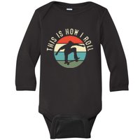 Skateboarding Skateboard Gift for Skateboarder Retro Baby Long Sleeve Bodysuit