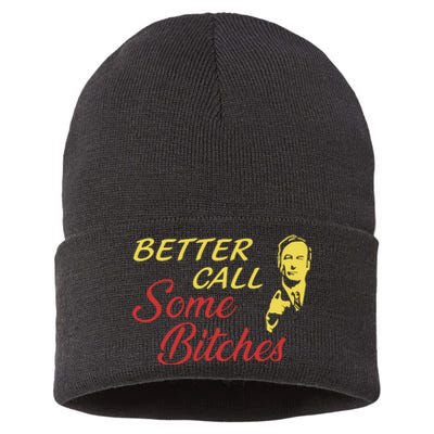 Shitpostgateway Saul Goodman Better Call Some Bitches Sustainable Knit Beanie