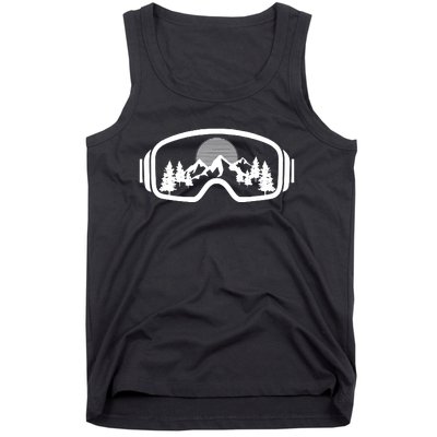 Ski Snowboard Goggles Skiing Snow Mountain Winter Gift Tank Top