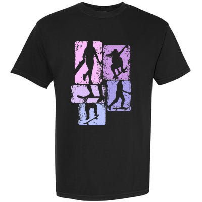 Skateboarder Skater Girl Skateboarding Garment-Dyed Heavyweight T-Shirt