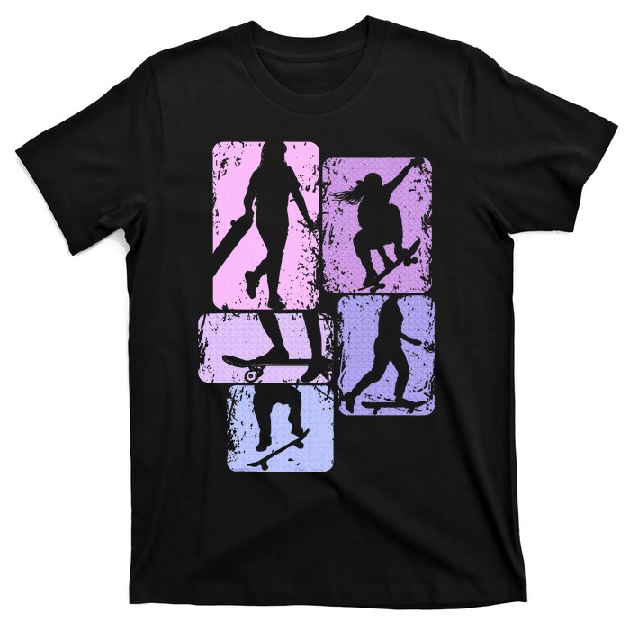 Skateboarder Skater Girl Skateboarding T-Shirt