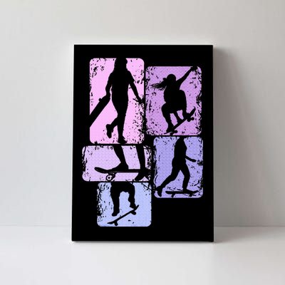 Skateboarder Skater Girl Skateboarding Canvas