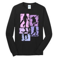 Skateboarder Skater Girl Skateboarding Tall Long Sleeve T-Shirt