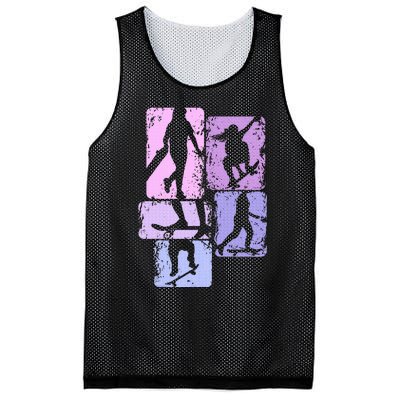 Skateboarder Skater Girl Skateboarding Mesh Reversible Basketball Jersey Tank