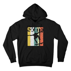 Skate Skateboarder Gift Skateboard Retro Hoodie