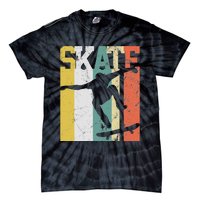 Skate Skateboarder Gift Skateboard Retro Tie-Dye T-Shirt