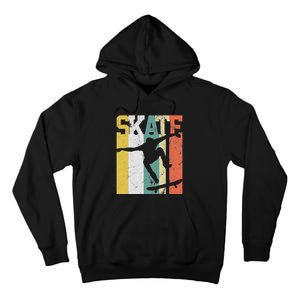 Skate Skateboarder Gift Skateboard Retro Tall Hoodie