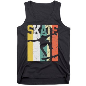 Skate Skateboarder Gift Skateboard Retro Tank Top