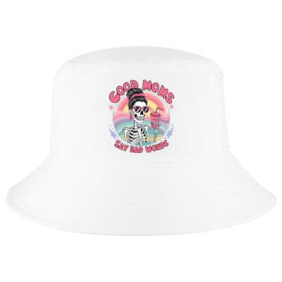 Skeleton Sarcastic Good Moms Say Bad Words Cool Comfort Performance Bucket Hat