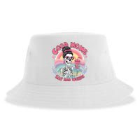 Skeleton Sarcastic Good Moms Say Bad Words Sustainable Bucket Hat