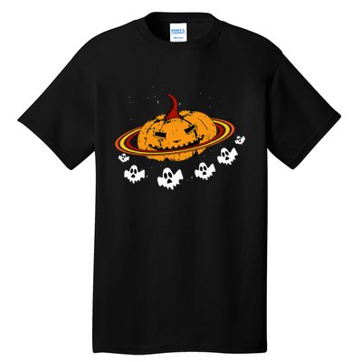 Spooky Space Ghost Costume for Halloween Fun Tall T-Shirt