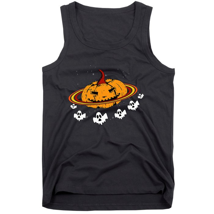 Spooky Space Ghost Costume for Halloween Fun Tank Top