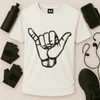 Shaka Sign Good Vibes Retro Hang Loose Hawaii Surfing Cooling Performance Crew T-Shirt