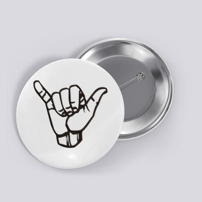 Shaka Sign Good Vibes Retro Hang Loose Hawaii Surfing Button