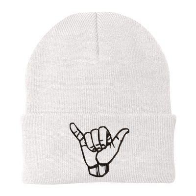 Shaka Sign Good Vibes Retro Hang Loose Hawaii Surfing Beanie