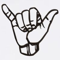Shaka Sign Good Vibes Retro Hang Loose Hawaii Surfing Cooling Performance Long Sleeve Crew